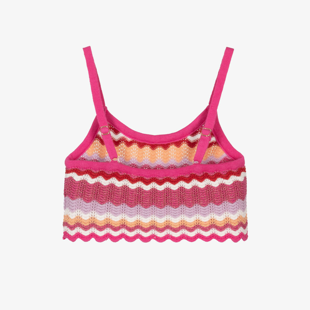 Tutu du Monde-Girls Pink Sparkle Knit Sleeveless Top | Childrensalon Outlet