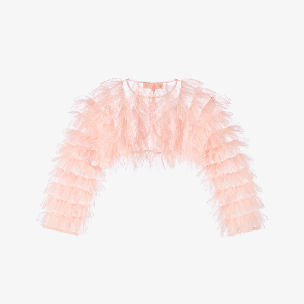 Tutu du Monde-جاكيت طبقات تول وردي للبنات | Childrensalon Outlet