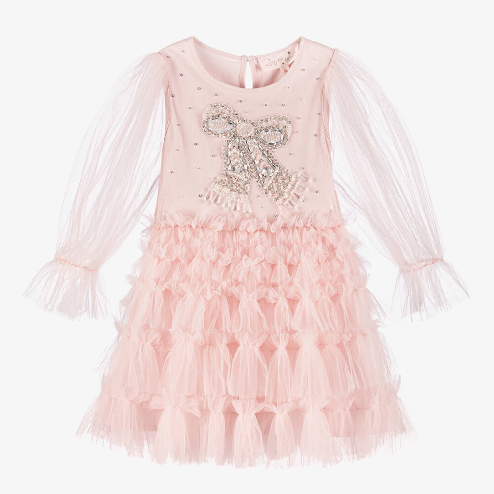 Tutu du Monde-Girls Pink Tulle Elegance Dress | Childrensalon Outlet