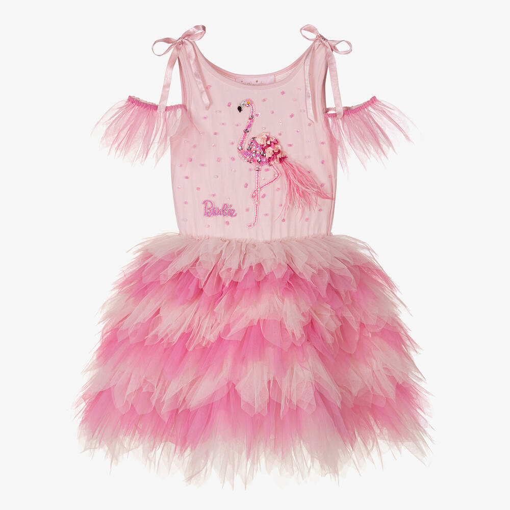 Tutu du Monde - Rosa Barbie Tüllkleid mit Flamingo | Childrensalon