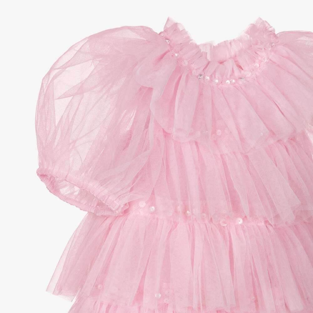 Tutu du Monde-Girls Pink Tulle Princess Gown | Childrensalon Outlet
