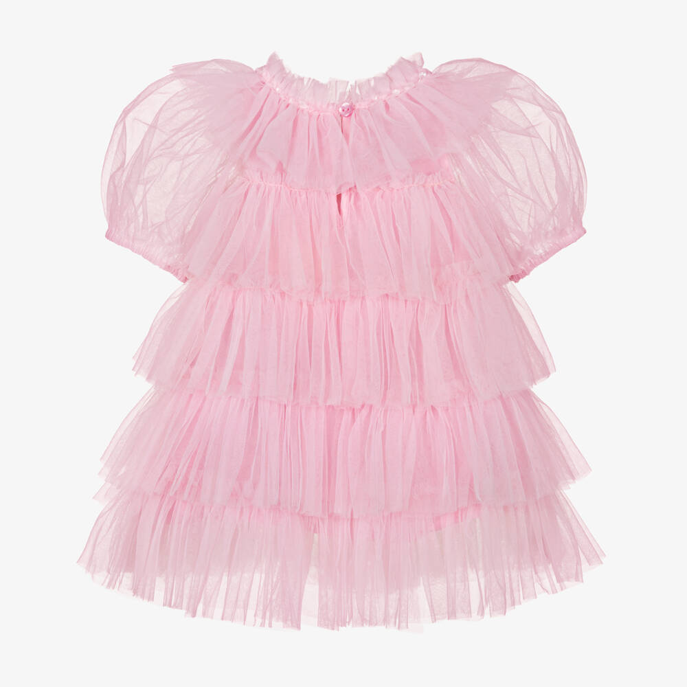 Tutu du Monde-Girls Pink Tulle Princess Gown | Childrensalon Outlet