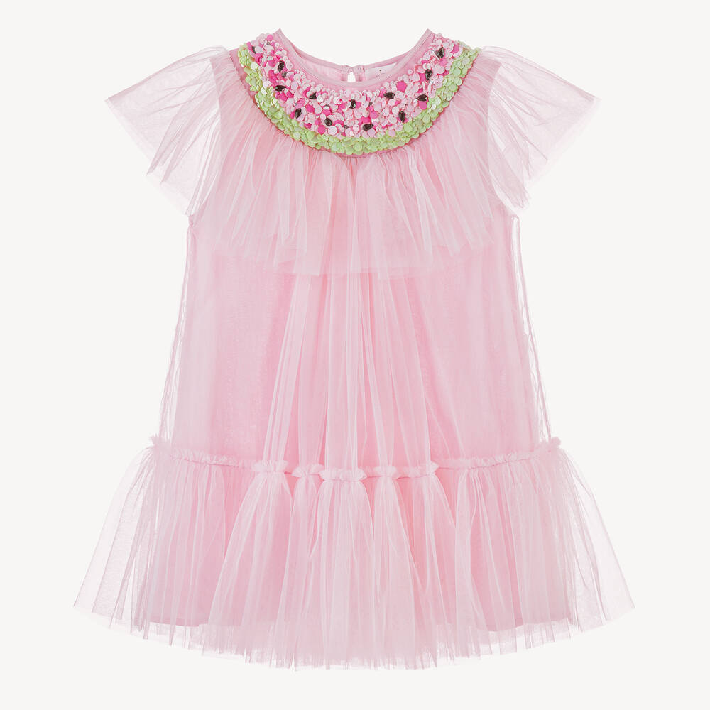 Tutu du Monde-Girls Pink Tulle Watermelon Dress | Childrensalon Outlet