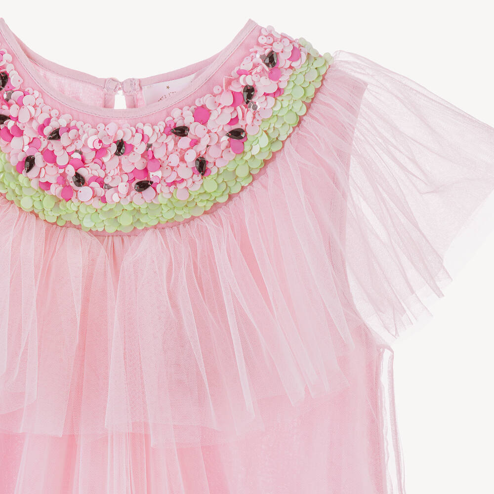 Tutu du Monde-Girls Pink Tulle Watermelon Dress | Childrensalon Outlet