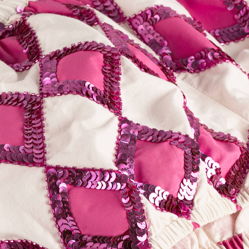 Tutu du Monde-Girls Pink & White Sequin Shorts | Childrensalon Outlet