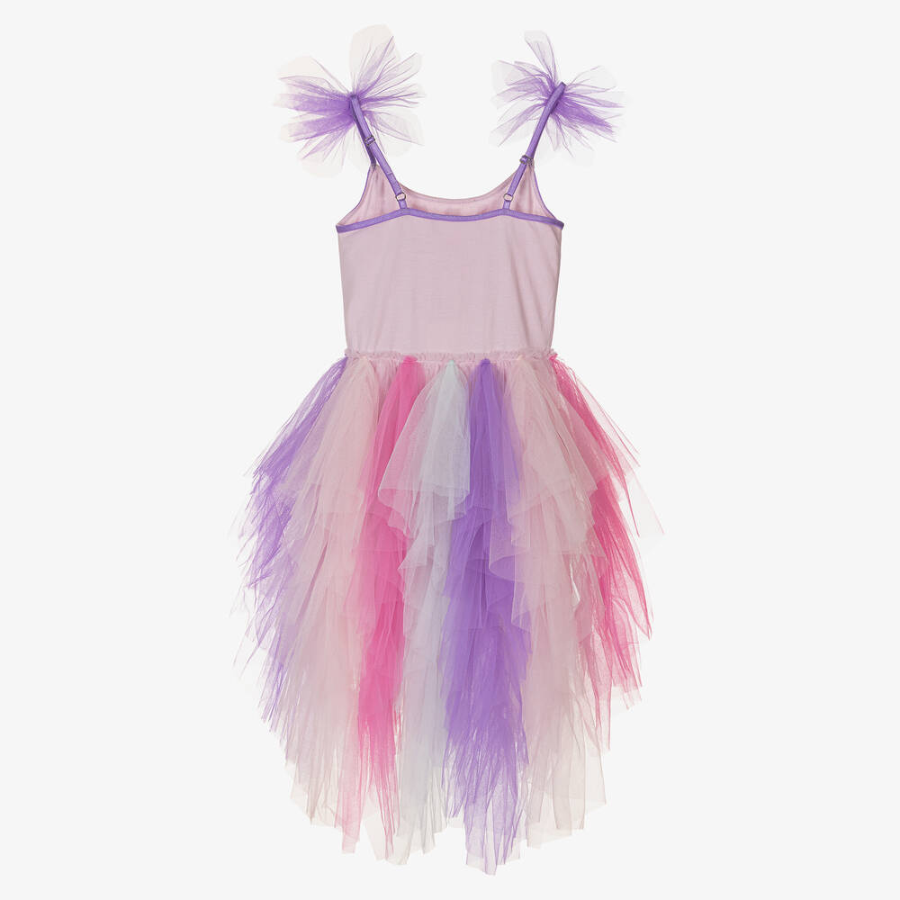 Tutu du Monde-Girls Purple Beaded Tulle Barbie Dress | Childrensalon Outlet