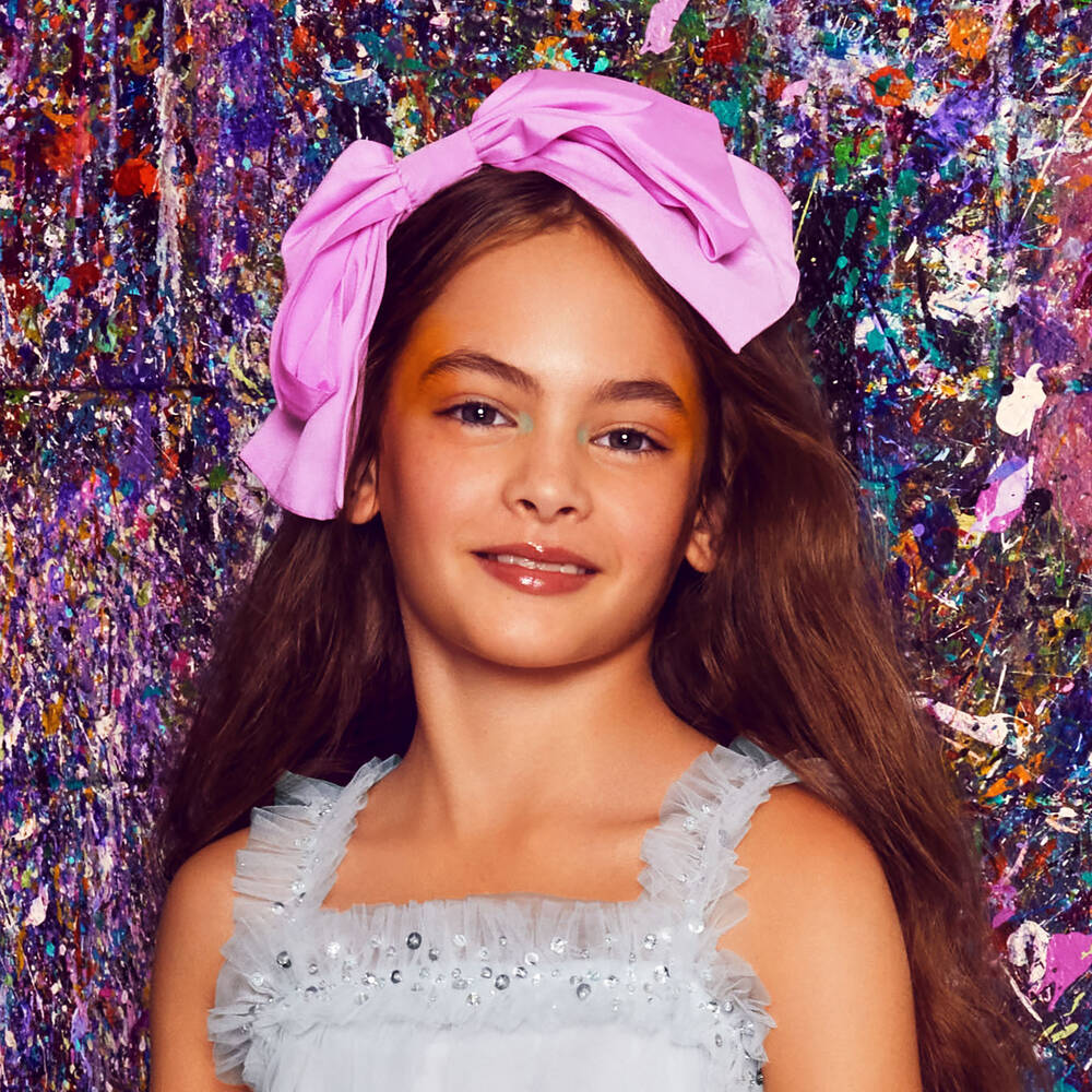 Tutu du Monde-طوق للشعر لون بنفسجي مزين بفيونكة للبنات | Childrensalon Outlet