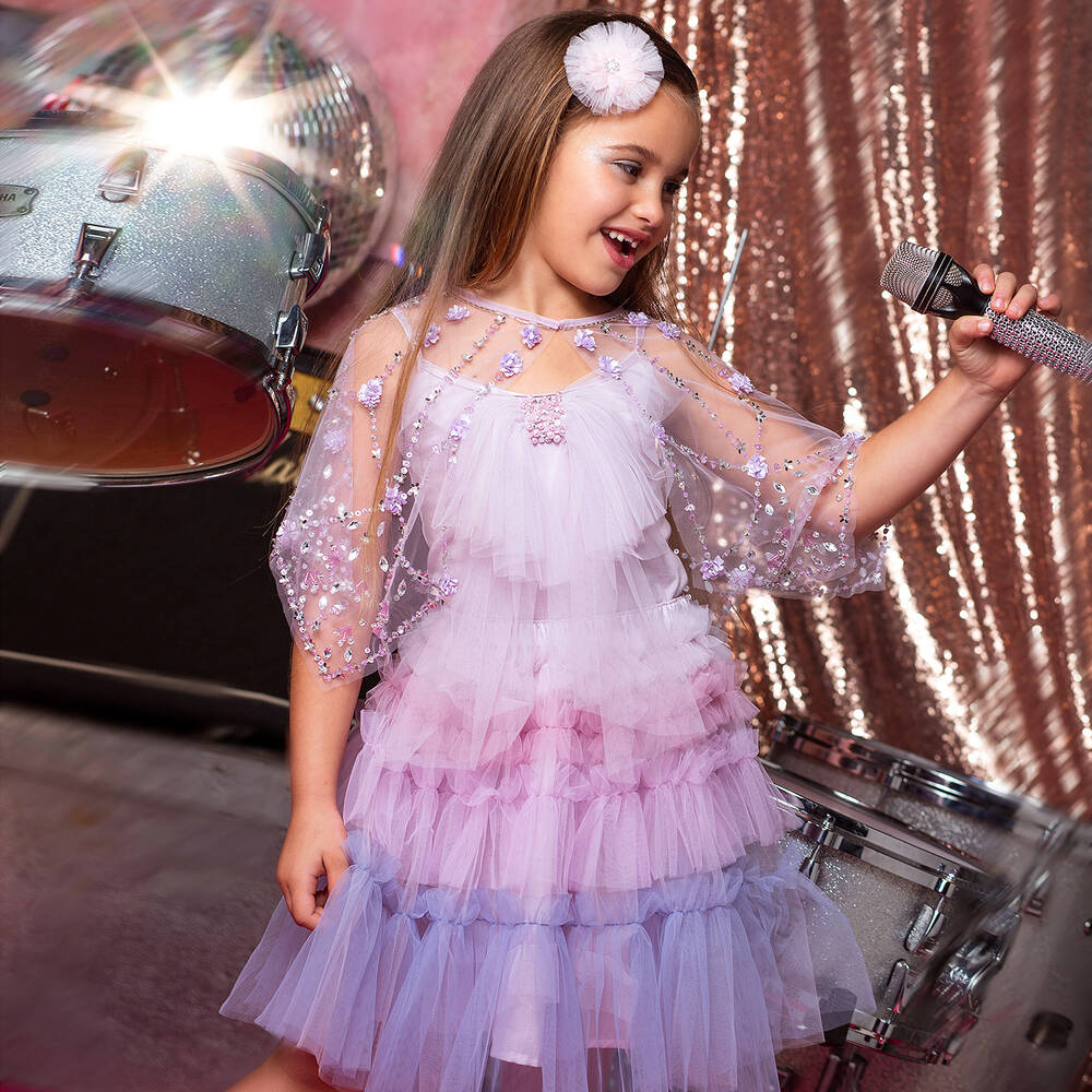 Tutu violet fille sale