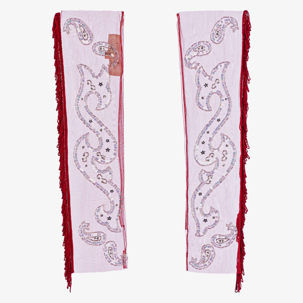 Tutu du Monde-Girls Red Tulle Cowgirl Costume Gloves | Childrensalon Outlet