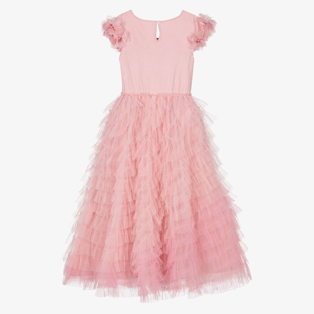 Tutu du Monde-Girls Rosy Tulle Floral Gown | Childrensalon Outlet