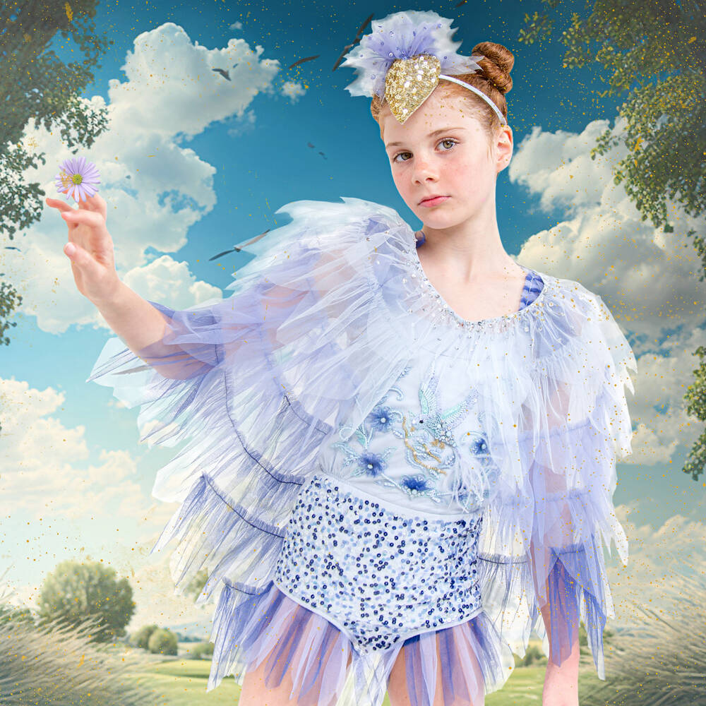 Tutu du Monde-Girls Sapphire Tulle Costume Cape | Childrensalon Outlet