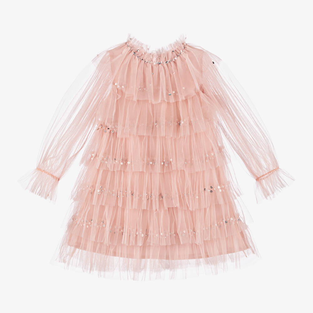 Tutu du Monde-Girls Sequinned Pink Tulle Gown | Childrensalon Outlet