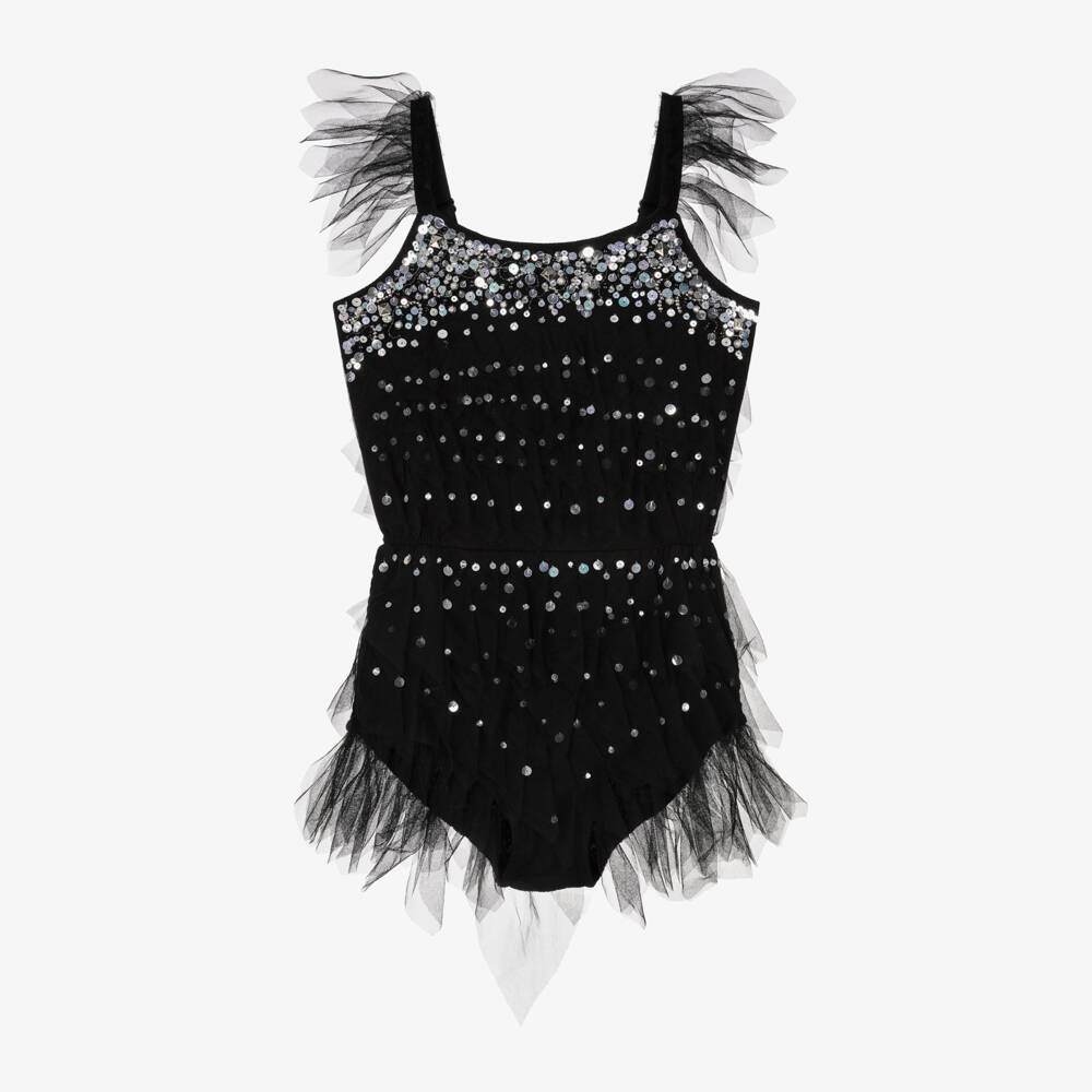 Tutu du Monde-Girls Shimmering Raven Tulle Dress | Childrensalon Outlet
