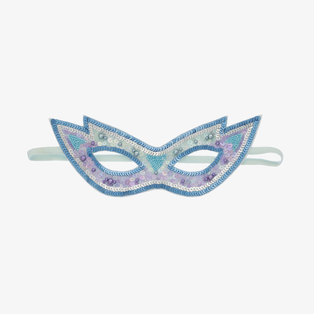 Tutu du Monde-Girls Sparkling Blue Hero Mask | Childrensalon Outlet