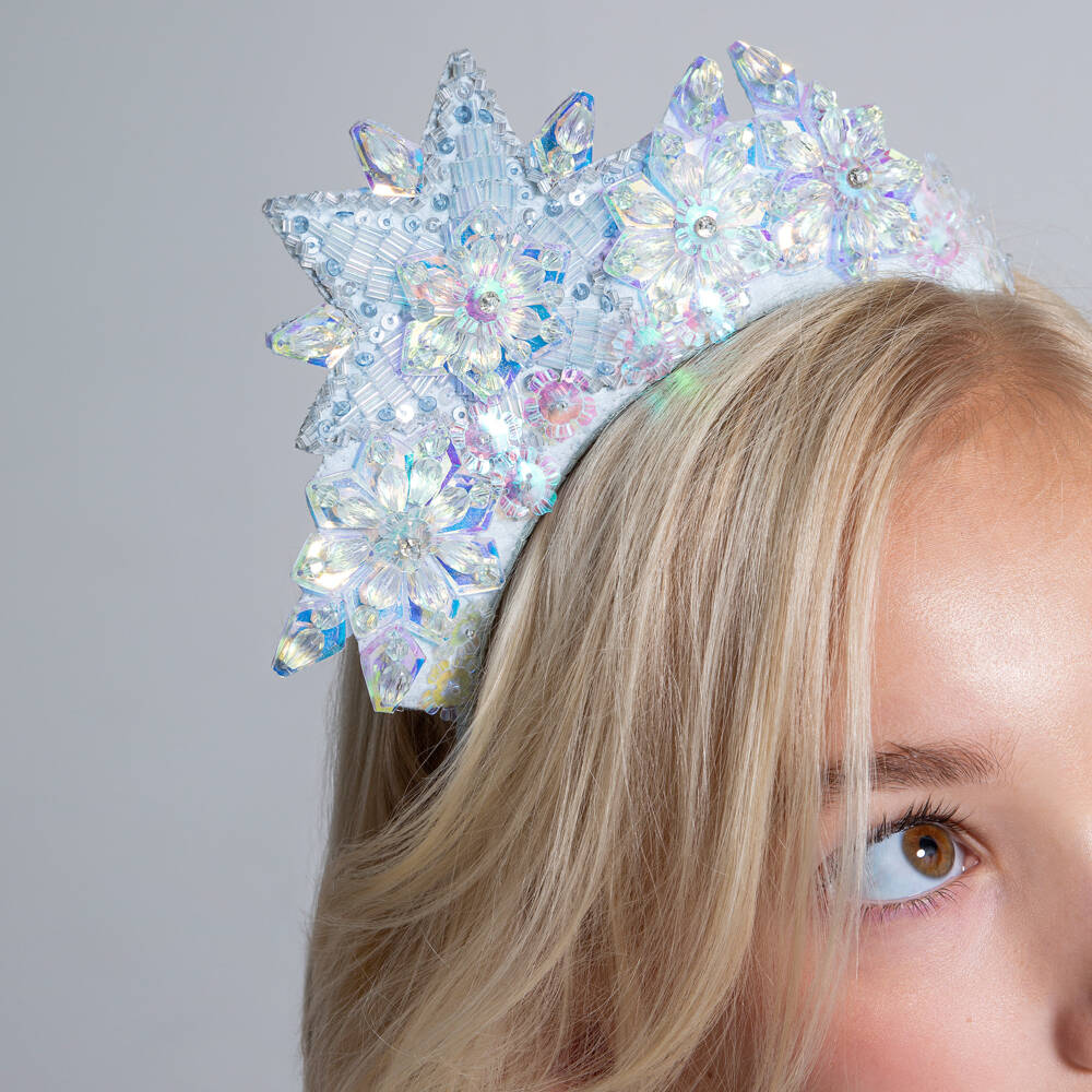 Tutu du Monde-Girls Sparkling Blue Snowflake Tiara | Childrensalon Outlet