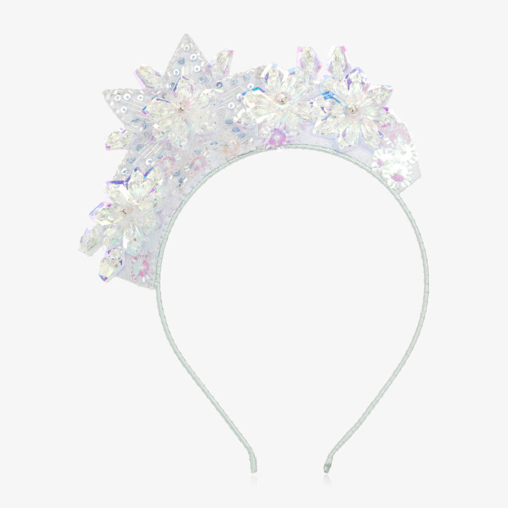 Tutu du Monde-Girls Sparkling Blue Snowflake Tiara | Childrensalon Outlet