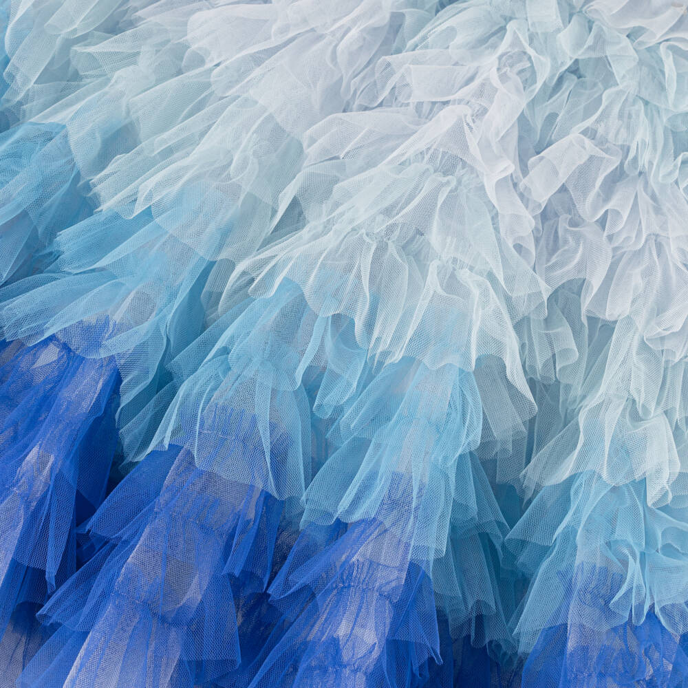 Tutu du Monde - Girls Sparkling Blue Tulle Dress