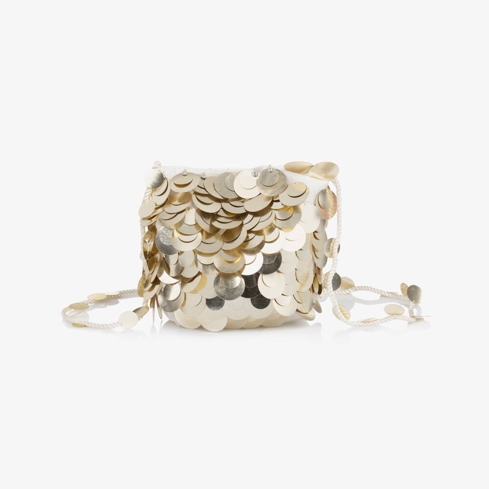 Tutu du Monde-حقيبة فاخرة لامعة باللون العاجي للبنات | Childrensalon Outlet