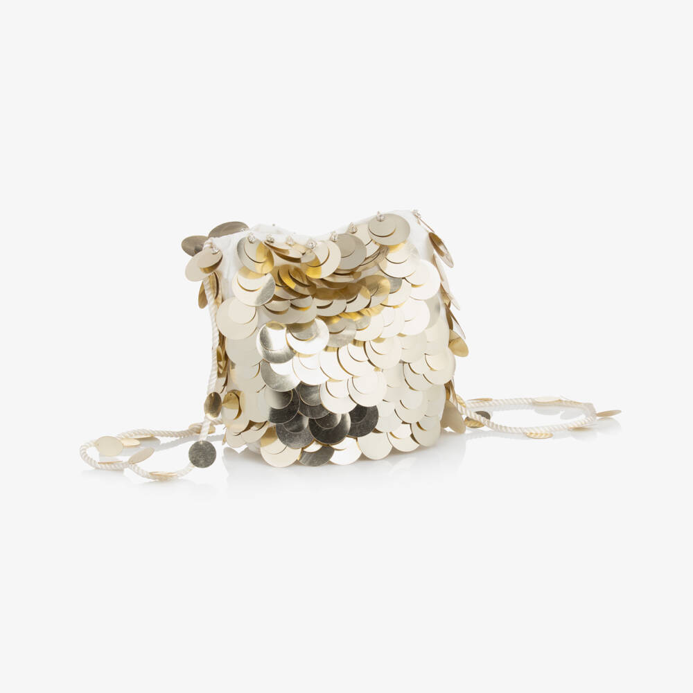 Tutu du Monde-حقيبة فاخرة لامعة باللون العاجي للبنات | Childrensalon Outlet