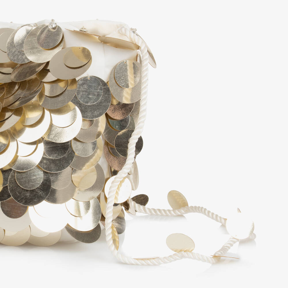 Tutu du Monde-حقيبة فاخرة لامعة باللون العاجي للبنات | Childrensalon Outlet