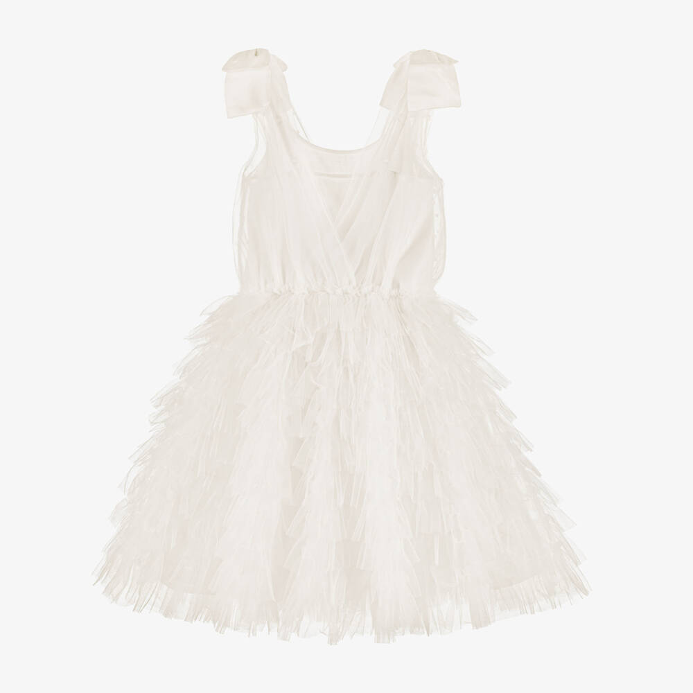 Tutu du Monde-Girls Sparkling Ivory Tulle Gown | Childrensalon Outlet