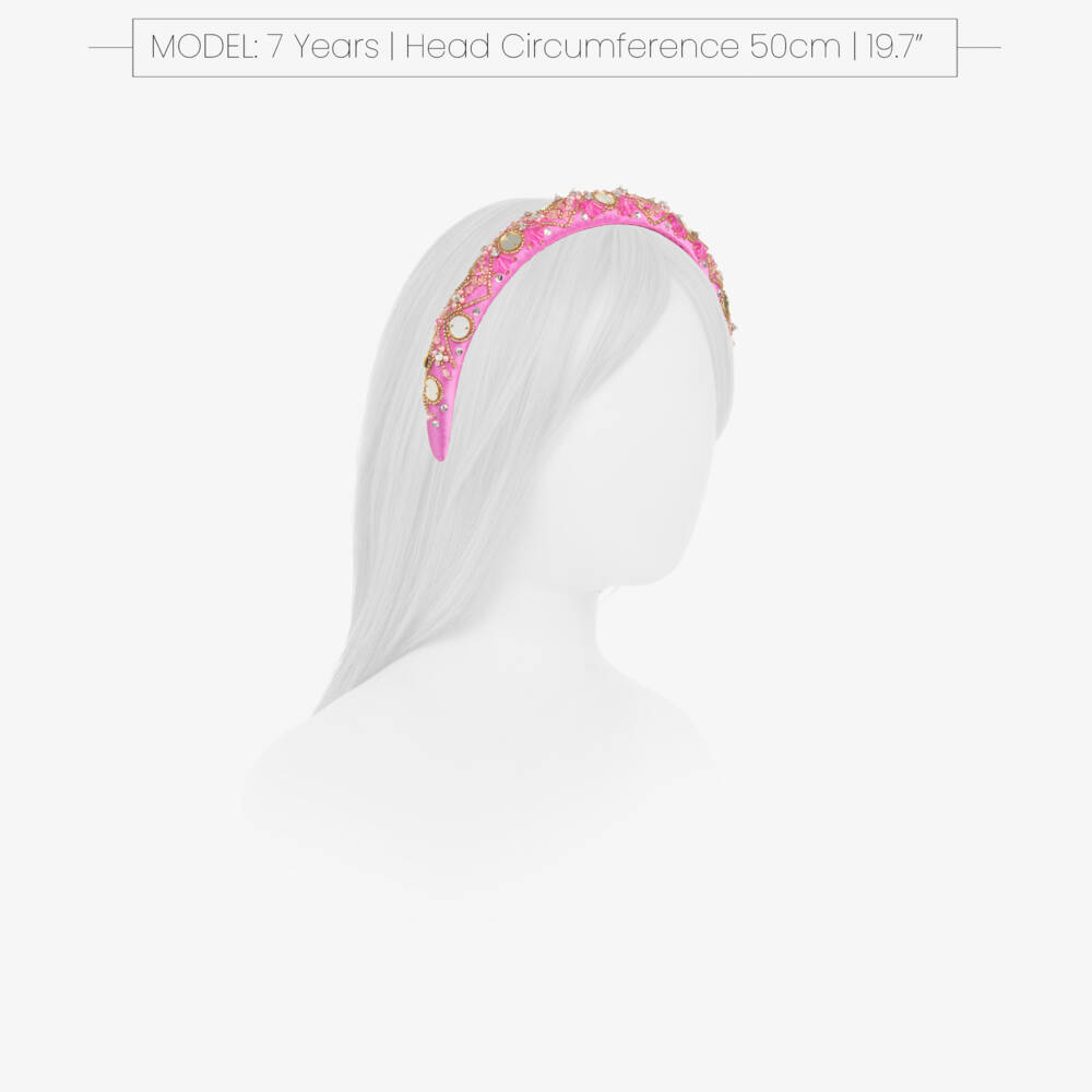 Tutu du Monde-Girls Sparkling Pink Bead Headband | Childrensalon Outlet
