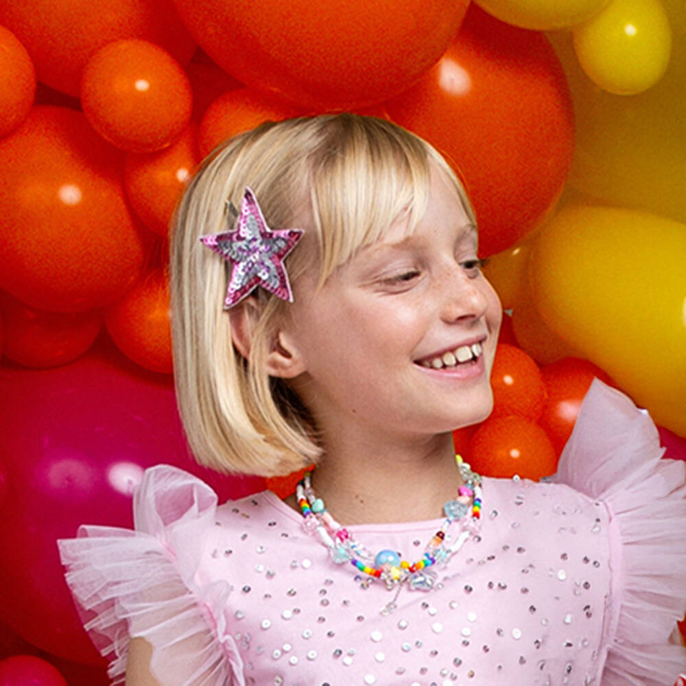 Tutu du Monde-Girls Sparkling Star Sequin Hair Clips | Childrensalon Outlet