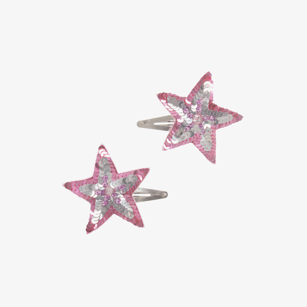 Tutu du Monde-Girls Sparkling Star Sequin Hair Clips | Childrensalon Outlet