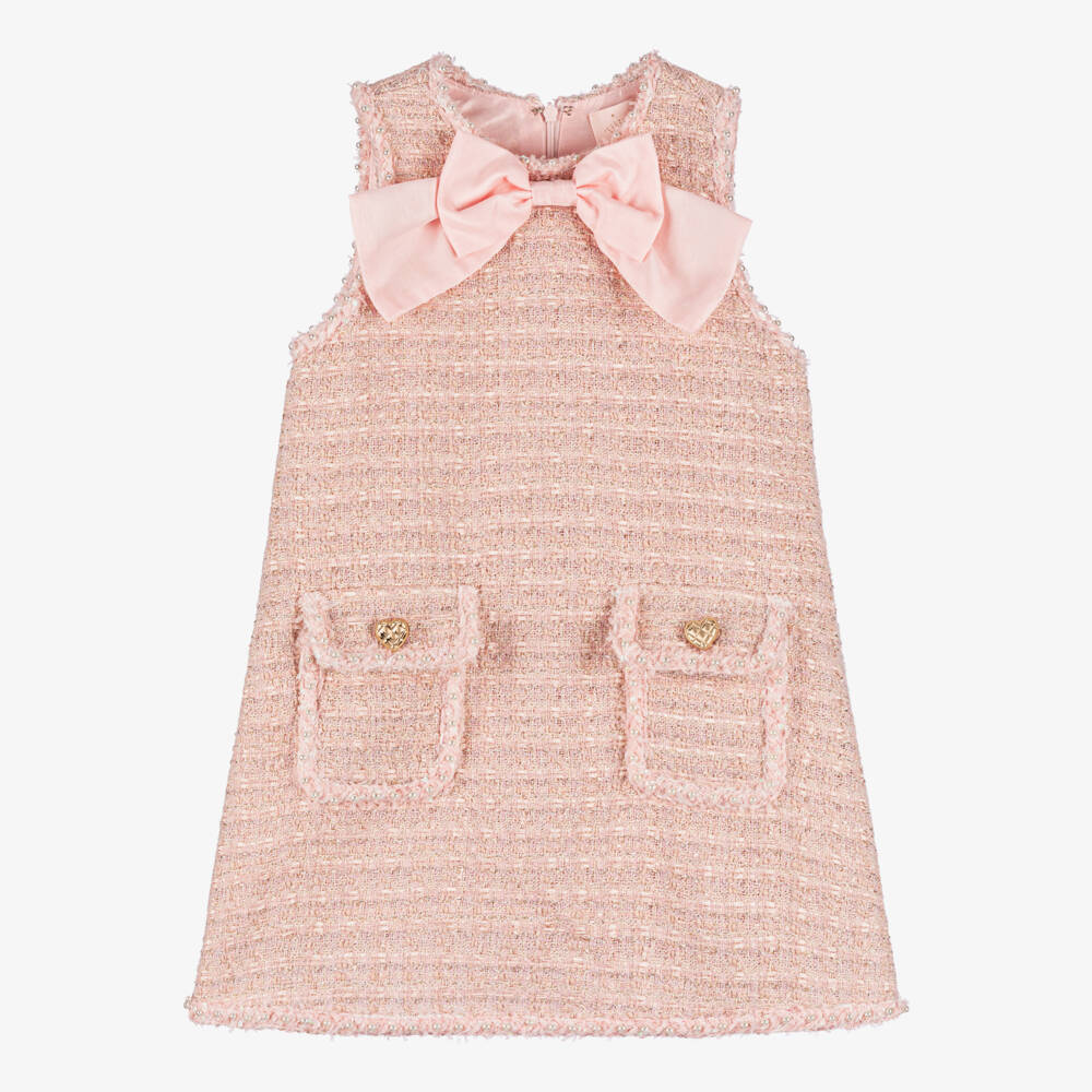Tutu du Monde-Girls Sparkling Tweed Bow Dress | Childrensalon Outlet