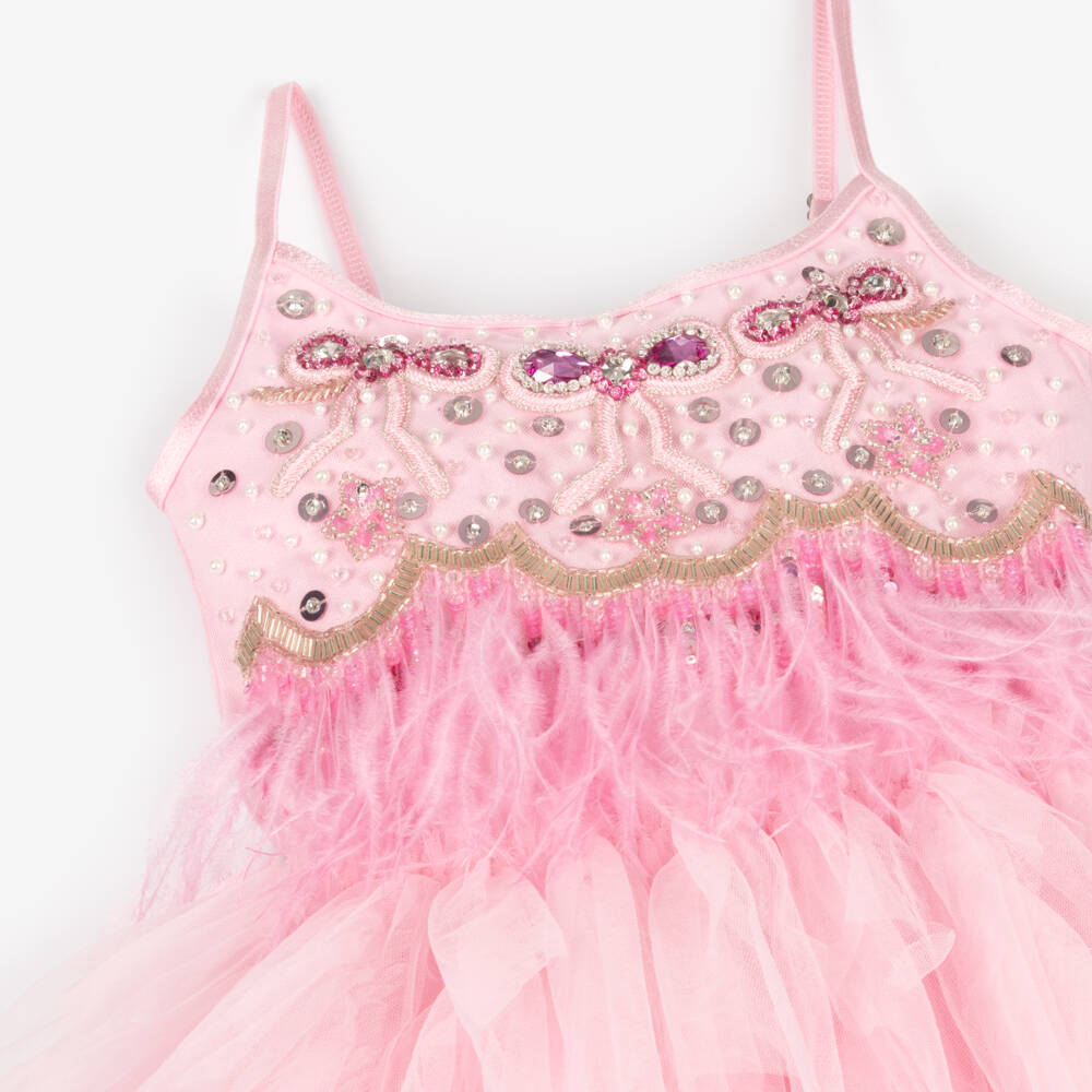 Tutu du Monde-Girls Sparkly Feathered Tulle Gown | Childrensalon Outlet