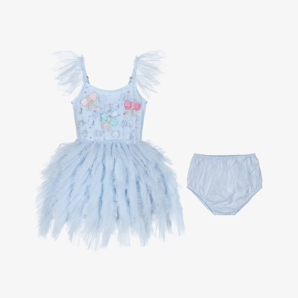 Tutu du Monde-Girls Tulle Dress with Diamanté Elegance | Childrensalon Outlet
