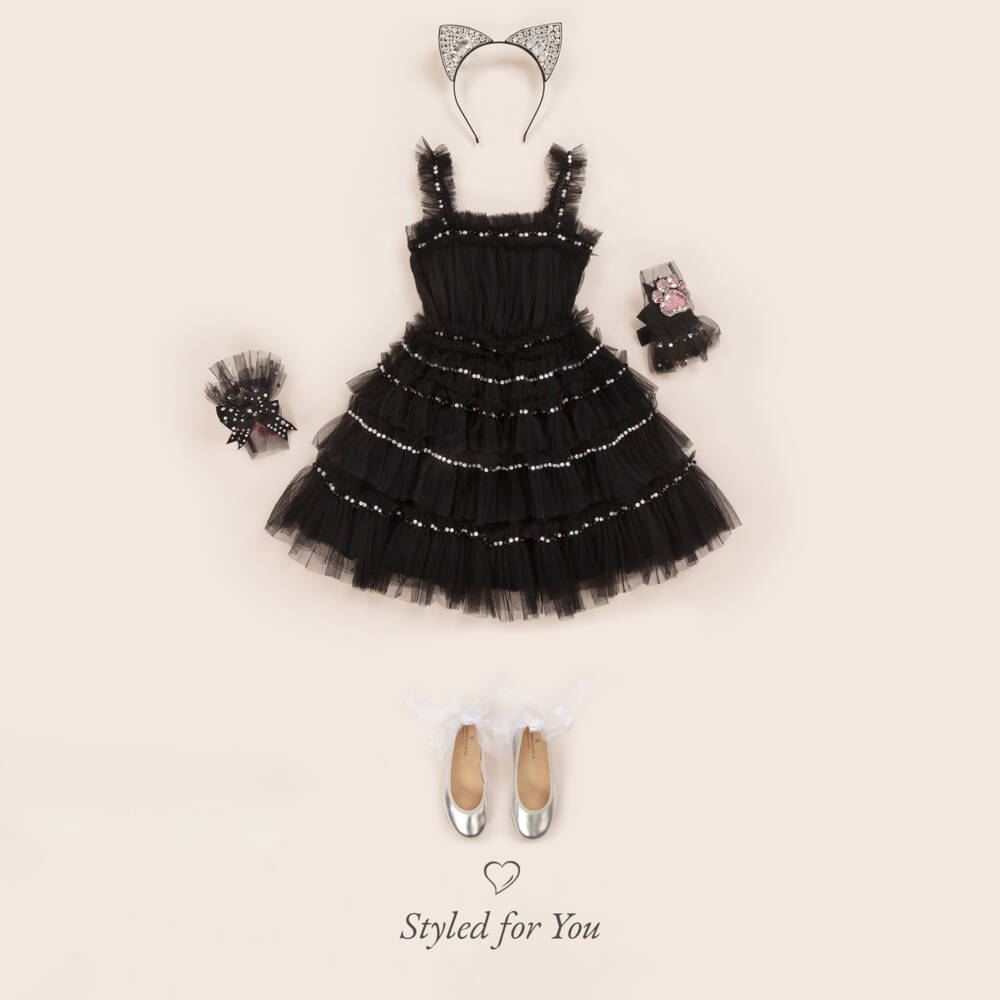 Tutu du Monde-Girls Tulle Dress with Ruffles | Childrensalon Outlet