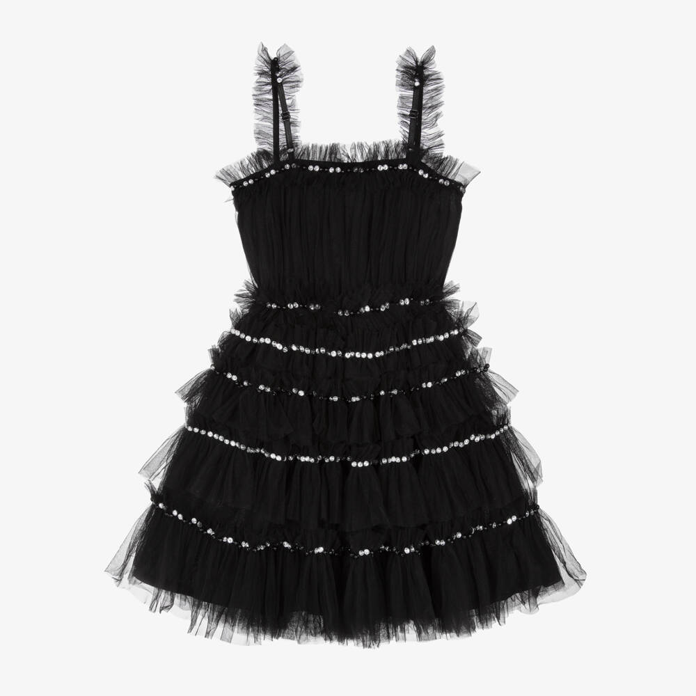 Tutu du Monde-Girls Tulle Dress with Ruffles | Childrensalon Outlet