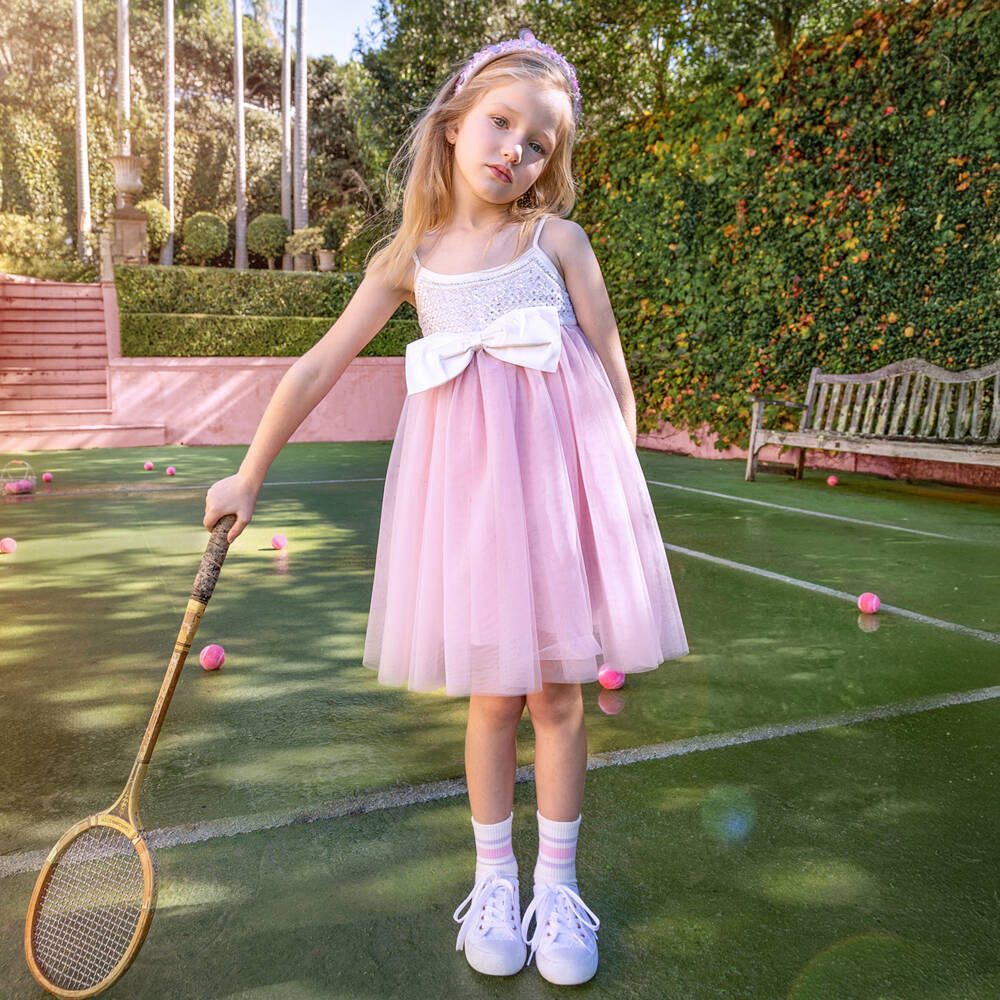 Tutu du Monde-Girls Twirl-Worthy Pink & Ivory Dress | Childrensalon Outlet