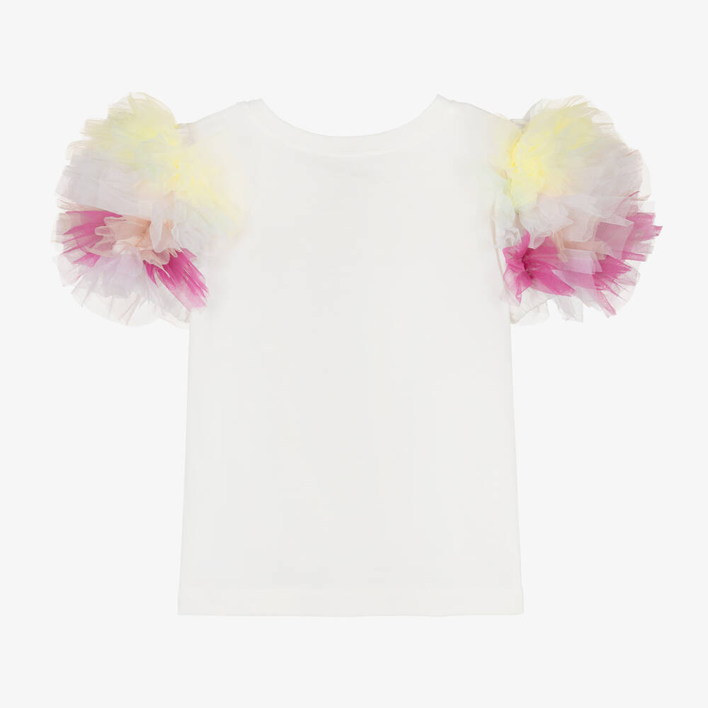 Tutu du Monde-Белая хлопковая футболка Trolls для девочек | Childrensalon Outlet