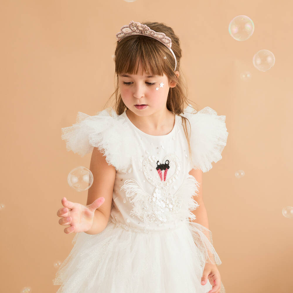 Tutu du Monde-Girls White Swan Lake Costume Dress | Childrensalon Outlet