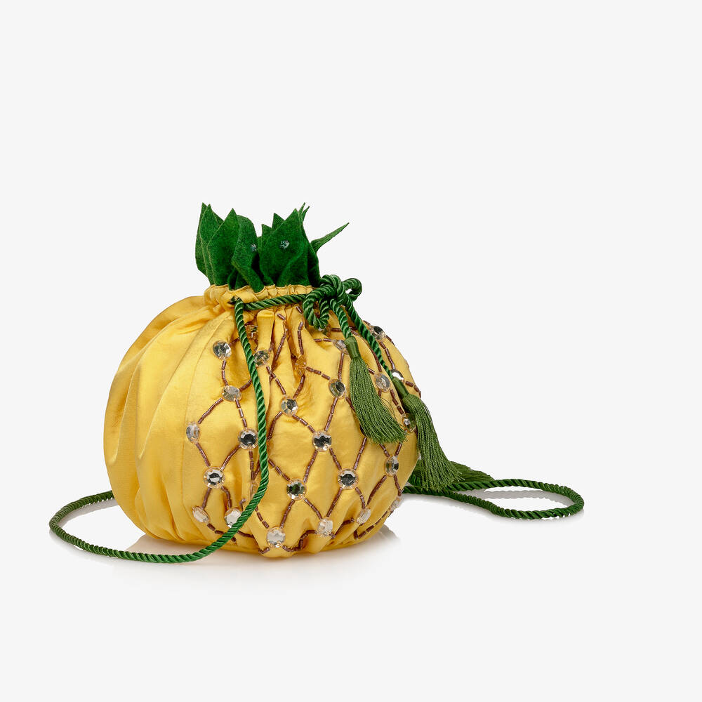 Tutu du Monde-Girls Yellow Pineapple Bag (30cm) | Childrensalon Outlet