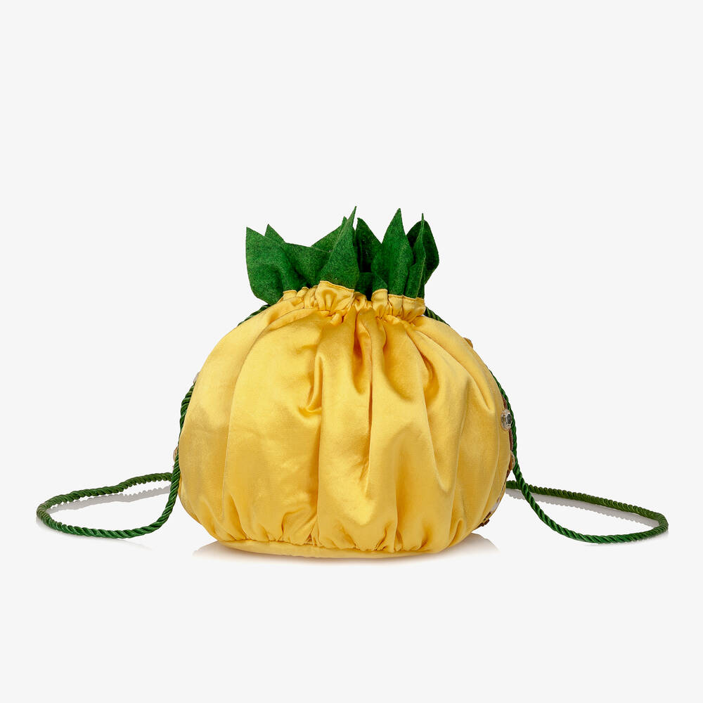 Tutu du Monde-Girls Yellow Pineapple Bag (30cm) | Childrensalon Outlet