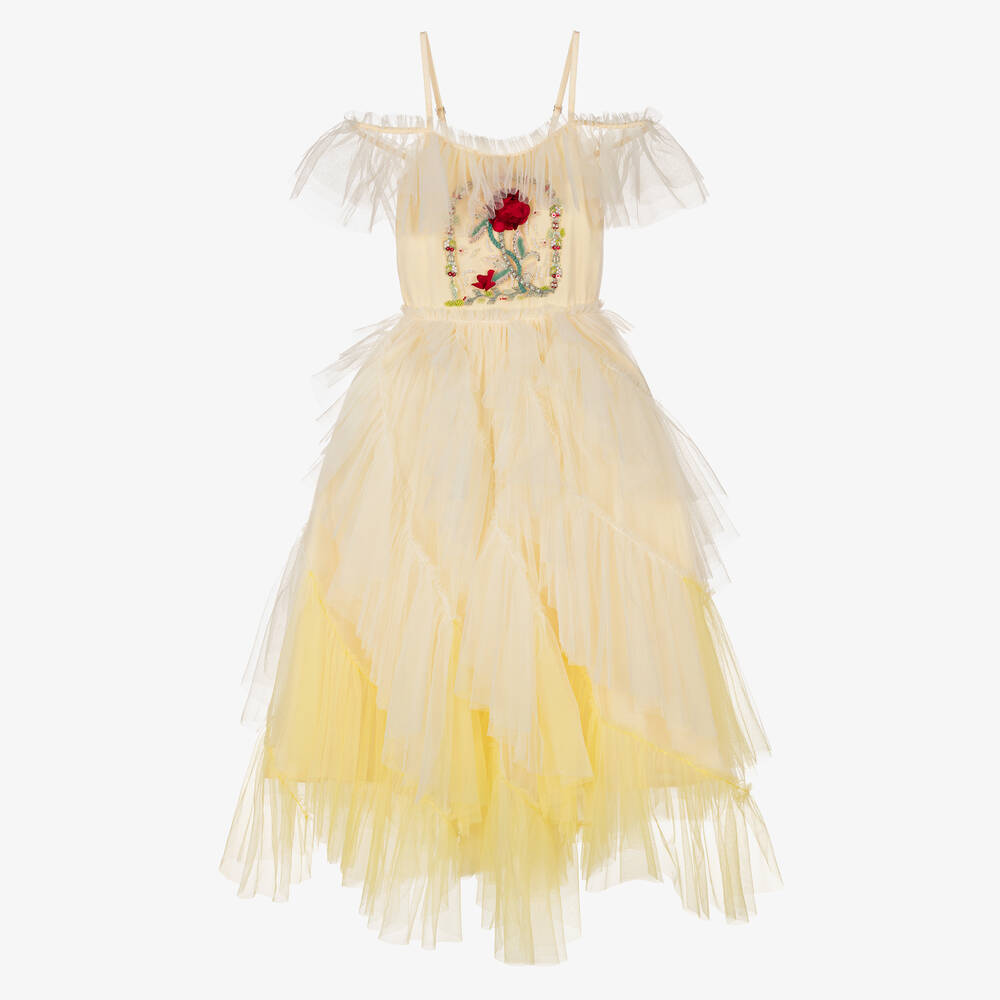 Tutu du Monde - Girls Yellow Tulle Disney Dress  | Childrensalon