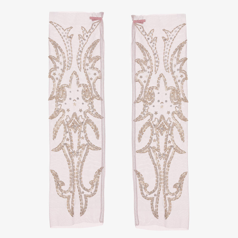 Tutu du Monde-Pink and gold legwarmers | Childrensalon Outlet