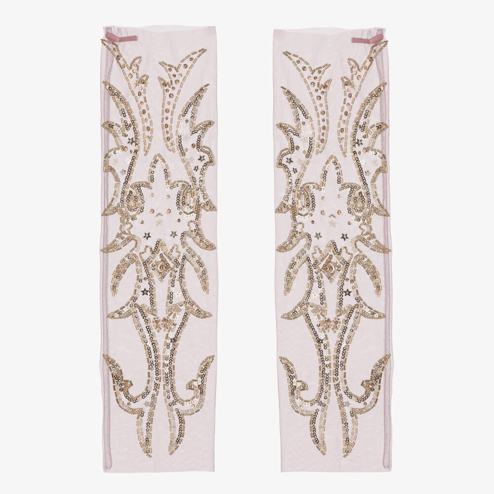 Tutu du Monde-Pink and gold legwarmers | Childrensalon Outlet