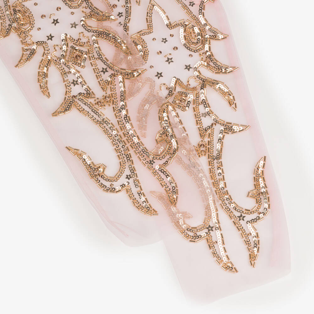 Tutu du Monde-Pink and gold legwarmers | Childrensalon Outlet