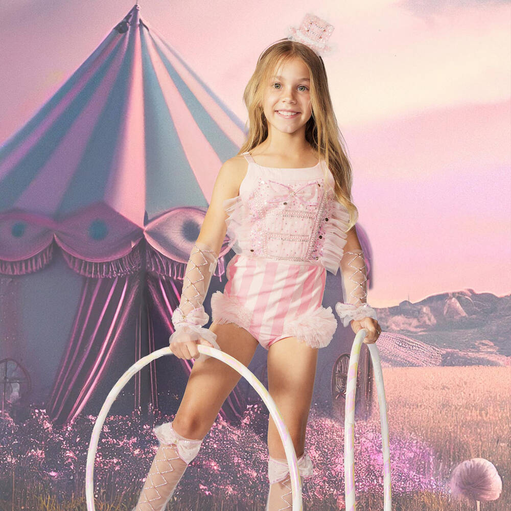 Tutu du Monde-Pink Bow Showtime Gloves | Childrensalon Outlet