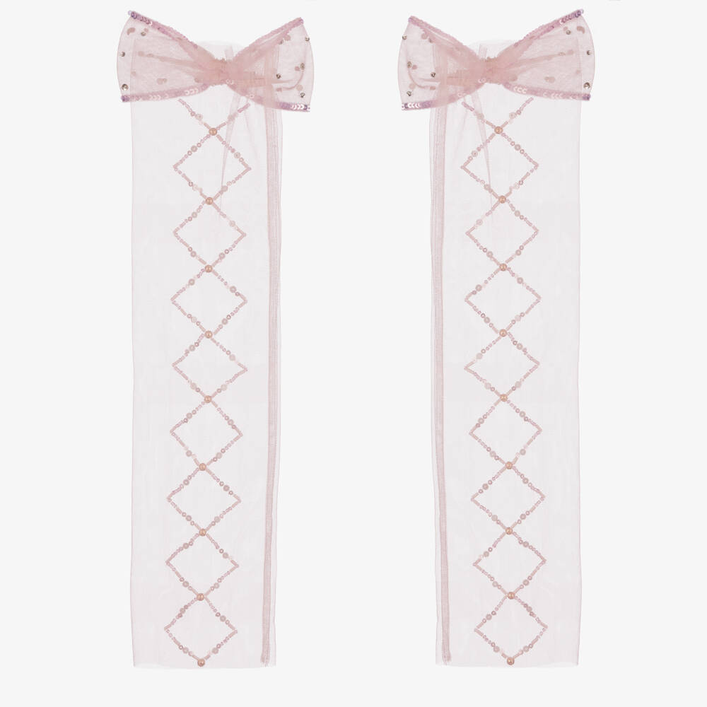 Tutu du Monde-Pink Bow Showtime Leg Warmers | Childrensalon Outlet