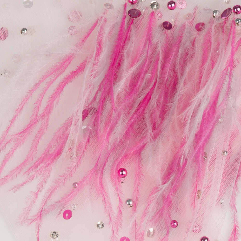 Tutu du Monde-Pink Feather Leggings | Childrensalon Outlet