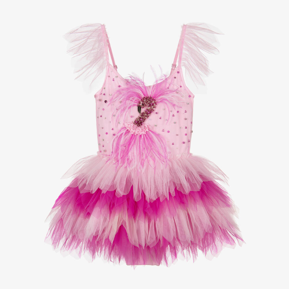 Tutu du Monde-Pink Flamingo Tutu Dress | Childrensalon Outlet