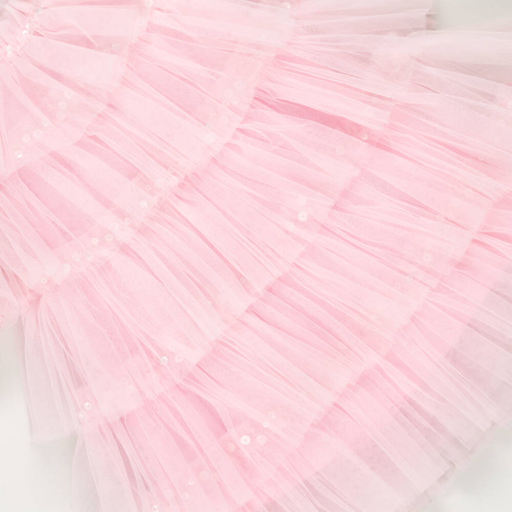 Tutu du Monde-Preloved Baby Girls Pink Tulle Layered Dress (6-12 months) | Childrensalon Outlet