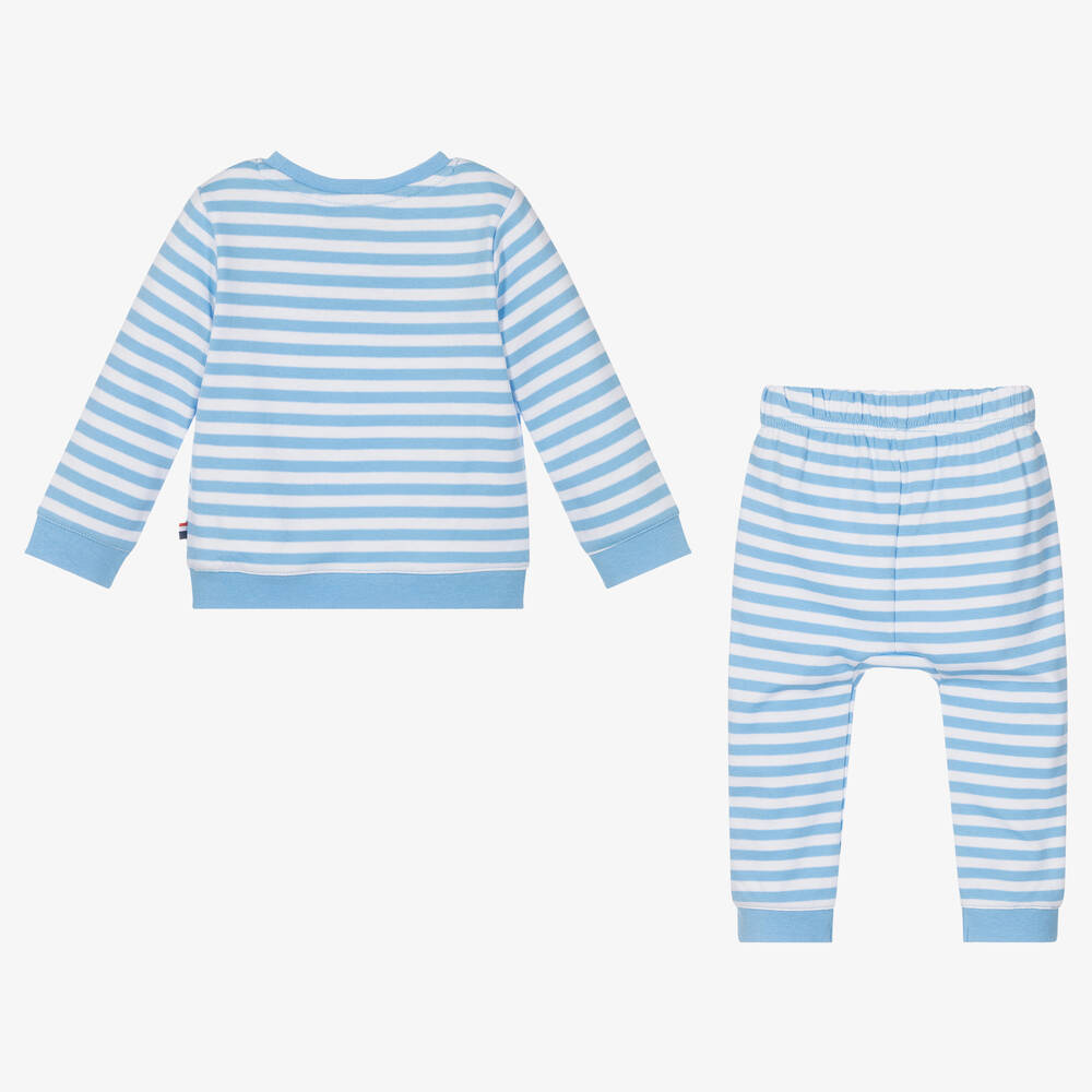 U.S. Polo Assn.-Baby Boys Striped Trouser Set | Childrensalon Outlet
