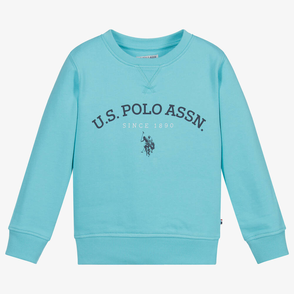 U.S. Polo Assn. - Blue Cotton Logo Sweatshirt | Childrensalon