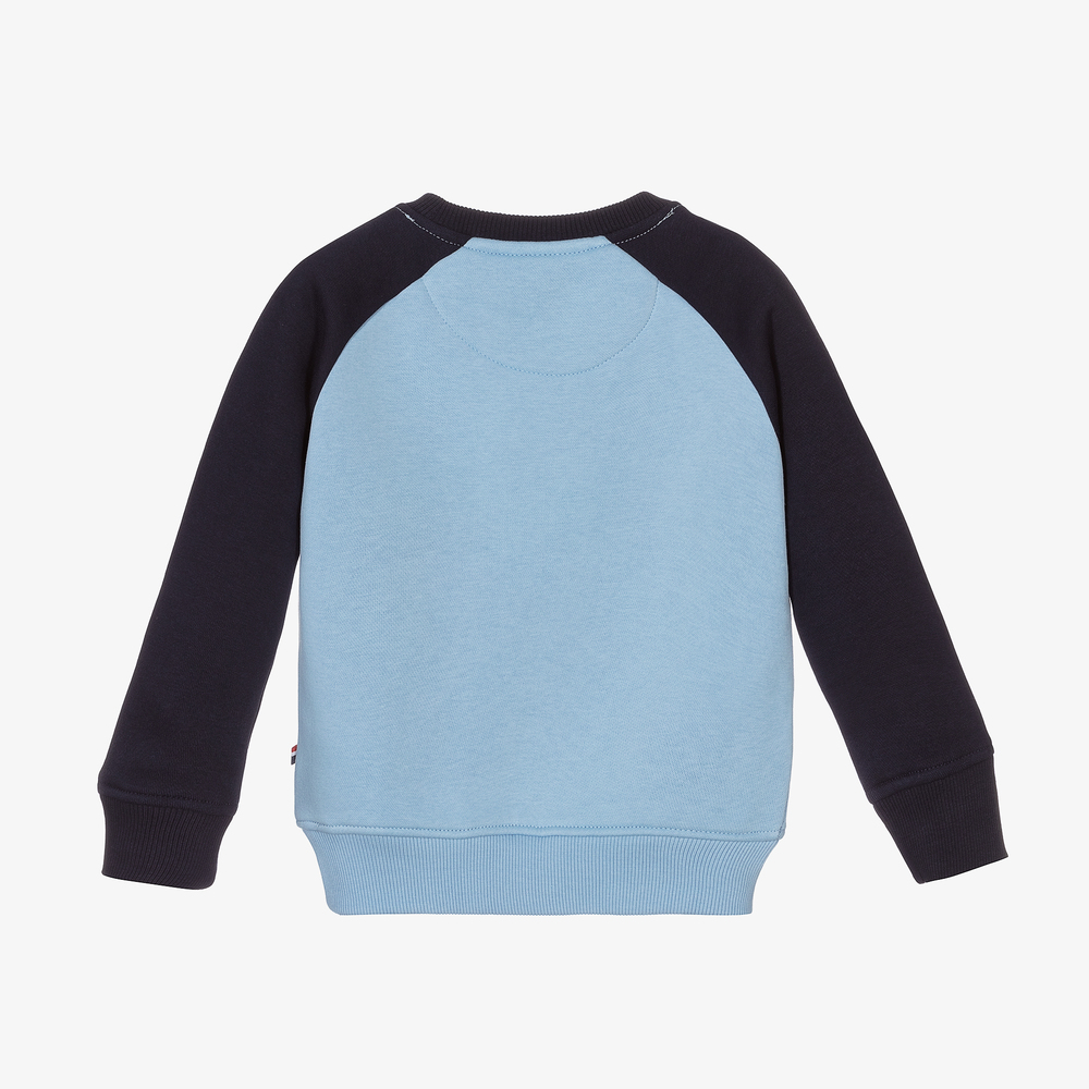 U.S. Polo Assn.-Blue Cotton Logo Sweatshirt | Childrensalon Outlet
